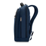 side of navy Briggs & Riley @work Slim Backpack