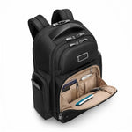 front pocket of black Briggs & Riley @work Cargo Backpack