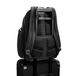 pass-through sleeve of black Briggs & Riley @work Large Cargo Backpack