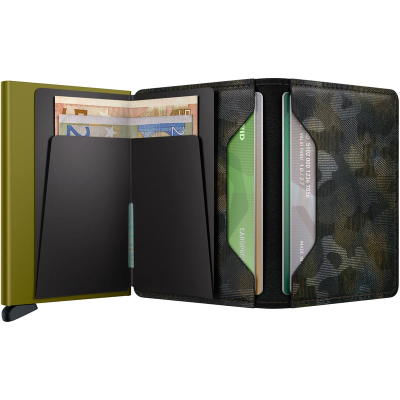 inside of moss Secrid Slimwallet Jungle