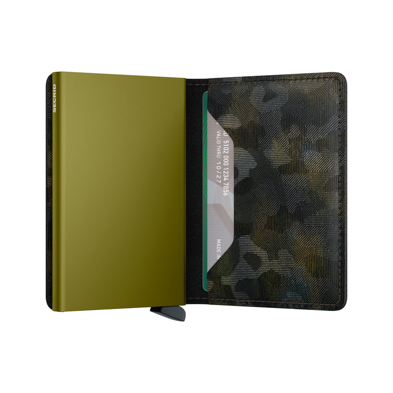 inside of moss Secrid Slimwallet Jungle