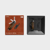 orbitkey key organizer gift set with packaging on a light gray background