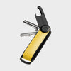 front of solar yellow Orbitkey Hybrid Leather Key Organizer Set