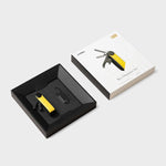 in box solar yellow Orbitkey Hybrid Leather Key Organizer Set