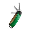 keys out island green Orbitkey Leather Key Organizer