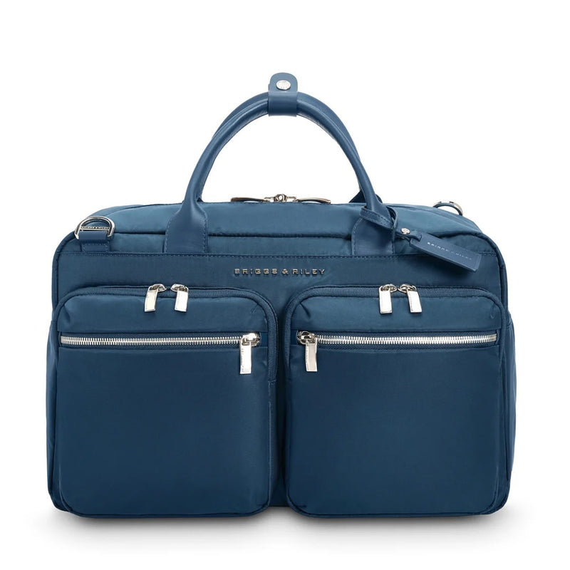 front of navy Briggs & Riley Rhapsody Multi-Pocket Cabin Bag