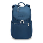 front of navy Briggs & Riley Rhapsody U-Zip Backpack