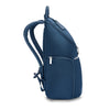 side of navy Briggs & Riley Rhapsody U-Zip Backpack