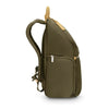 side of olive Briggs & Riley Rhapsody U-Zip Backpack