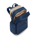 inside of navy Briggs & Riley Rhapsody Medium Backpack