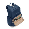 front pocket of navy Briggs & Riley Rhapsody Medium Backpack