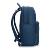 side of navy Briggs & Riley Rhapsody Medium Backpack