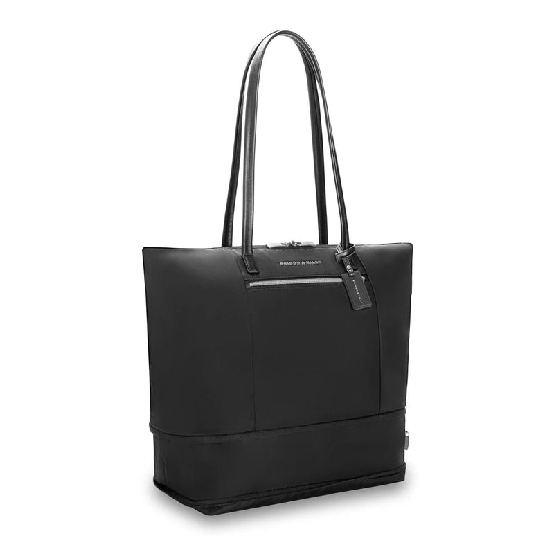 expanded black Briggs & Riley Rhapsody Expandable Tote