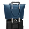 pass-through sleeve of navy Briggs & Riley Rhapsody Expandable Tote