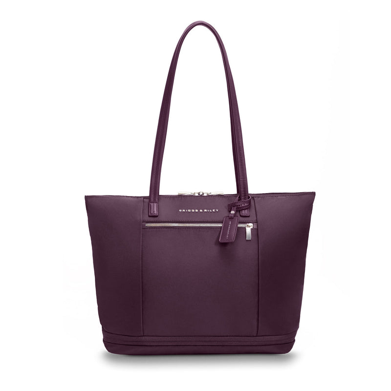 front of plum Briggs & Riley Expandable Tote