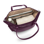 inside of plum Briggs & Riley Expandable Tote