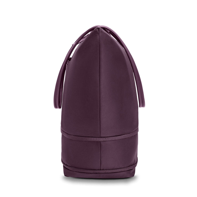 expanded plum Briggs & Riley Expandable Tote