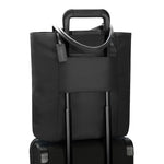 pass-through sleeve of black Briggs & Riley Rhapsody Vertical Tote