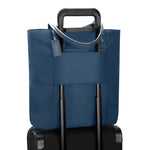 pass-through sleeve of navy Briggs & Riley Rhapsody Vertical Tote