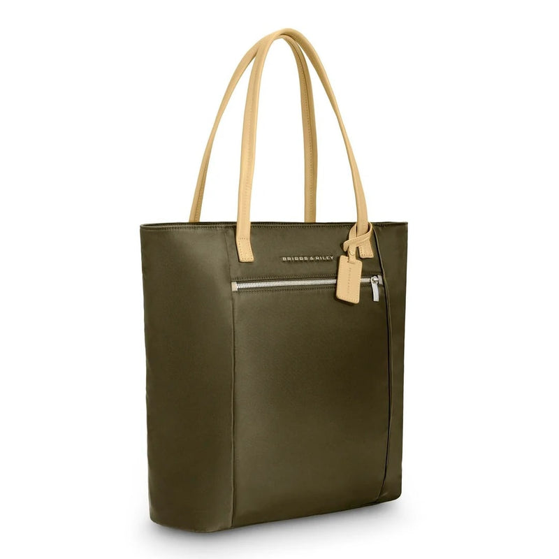 front of olive Briggs & Riley Rhapsody Vertical Tote