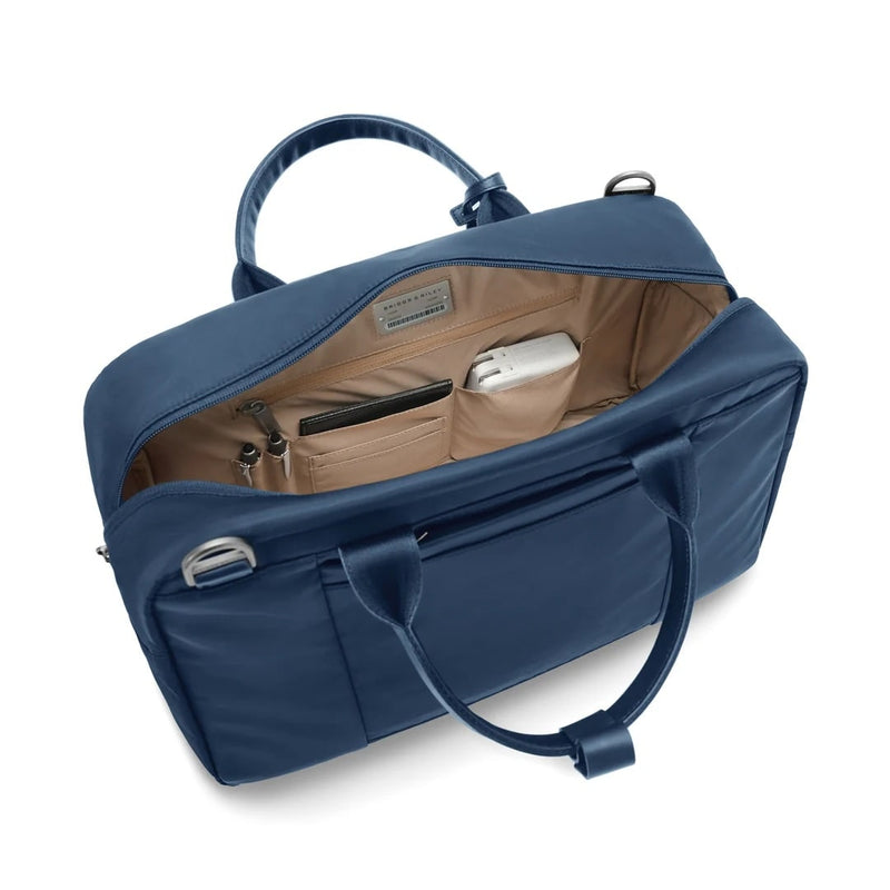 inside of navy Briggs & Riley Rhapsody Multi-Pocket Cabin Bag