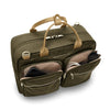 front pockets of olive Briggs & Riley Rhapsody Multi-Pocket Cabin Bag