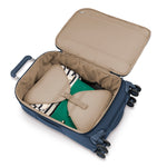 packed navy Briggs & Riley Rhapsody Tall Carry-On Spinner