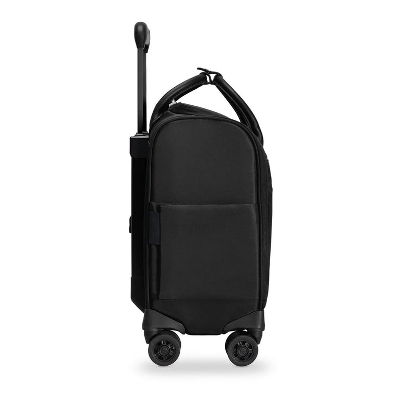 side of black Briggs & Riley Rhapsody Wheeled Cabin Bag