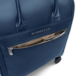 front pocket of navy Briggs & Riley Rhapsody Wheeled Cabin Bag