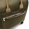 front pocket of olive Briggs & Riley Rhapsody Wheeled Cabin Bag