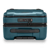 Ocean Briggs & Riley suitcase with black handle and zipper on a white background