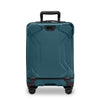 Ocean Briggs & Riley suitcase with black wheels and handle on a white background