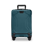 Ocean Briggs & Riley suitcase with black wheels and handle on a white background