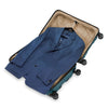 ocean Briggs & Riley suitcase with a suit inside