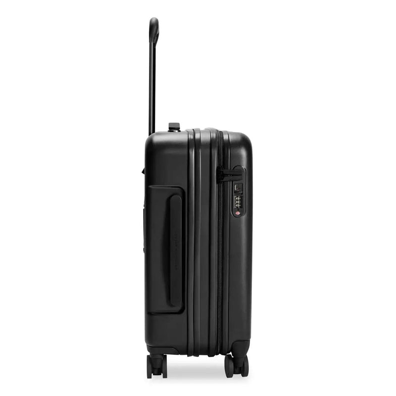 side of black Briggs & Riley Sympatico Global Carry-On Spinner