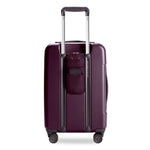 back of plum Briggs & Riley Sympatico Essential Carry-On Expandable Spinner