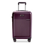 front of plum Briggs & Riley Sympatico Essential Carry-On Expandable Spinner