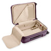 inside of plum Briggs & Riley Sympatico Essential Carry-On Expandable Spinner