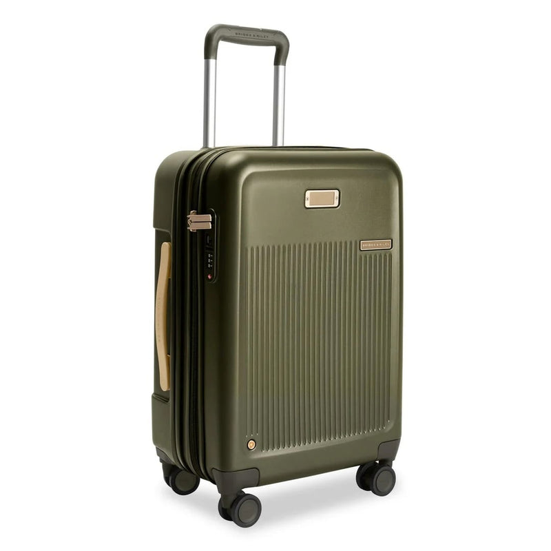 corner of olive Briggs & Riley Sympatico Essential Carry-On Spinner