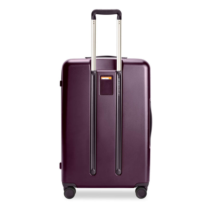 back of plum Briggs & Riley Sympatico Large Expandable Spinner