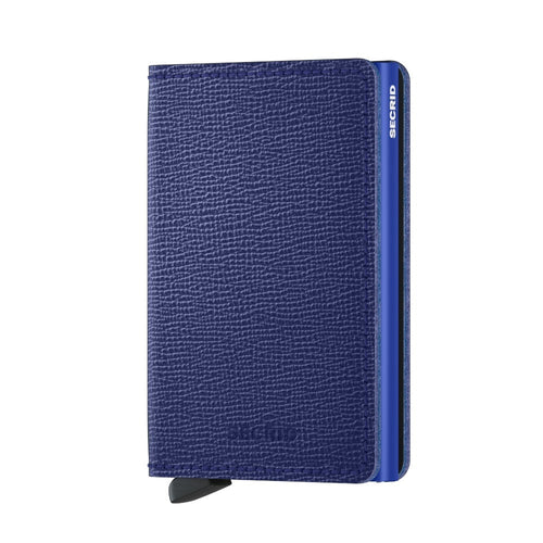 front of cobalt Secrid Slimwallet Crisple