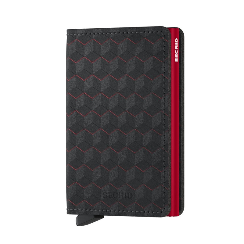 front of black-red Secrid Slimwallet Optical