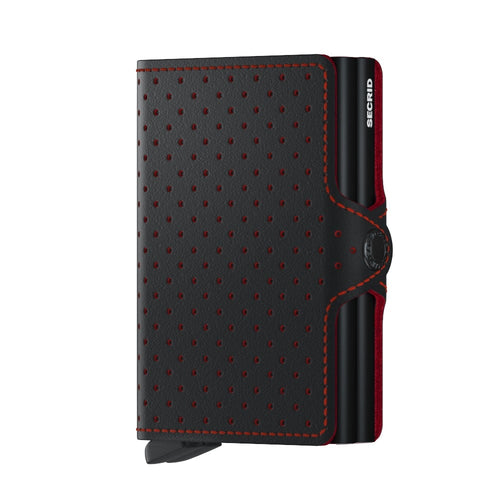 front of black-red Secrid Twinwallet Perforated