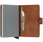 inside of cognac-brown Secrid Miniwallet Vintage