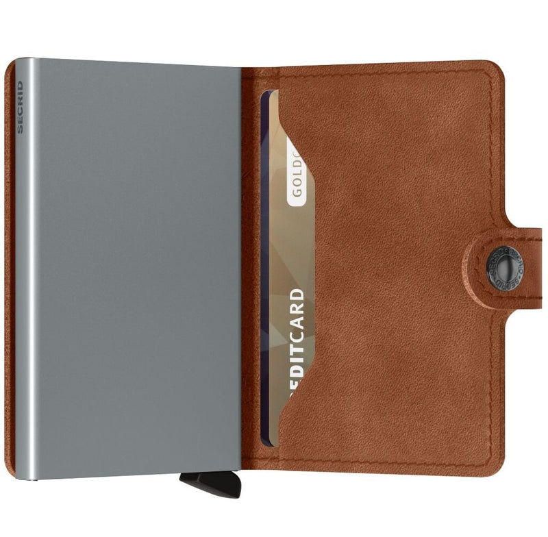 inside of cognac-brown Secrid Miniwallet Vintage