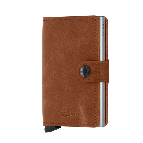 front of cognac-brown Secrid Miniwallet Vintage