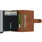 inside of cognac-brown Secrid Miniwallet Vintage