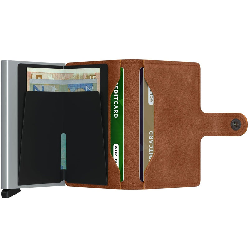 inside of cognac-brown Secrid Miniwallet Vintage