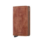 front of cognac-brown Secrid Slimwallet Vintage