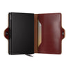 inside of brown Secrid Premium Twinwallet Basco